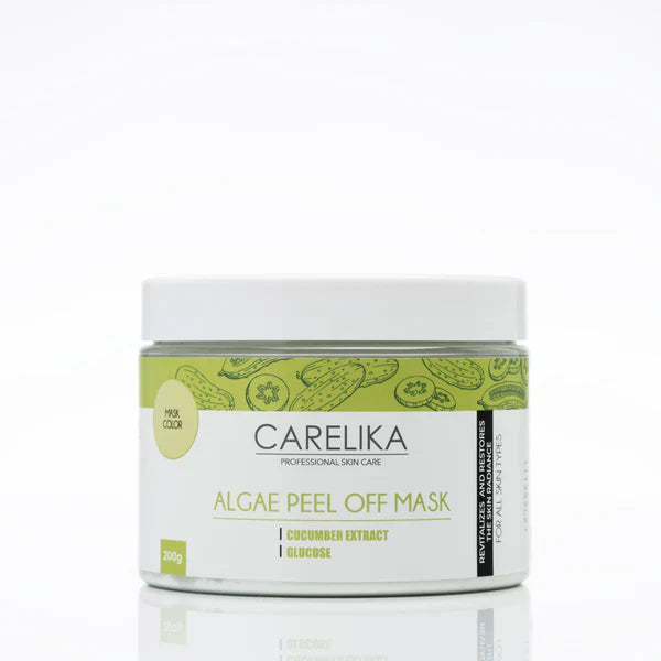 CARELIKA Algae Peel Off Mask Cucumber Extract with Glucose 200gr