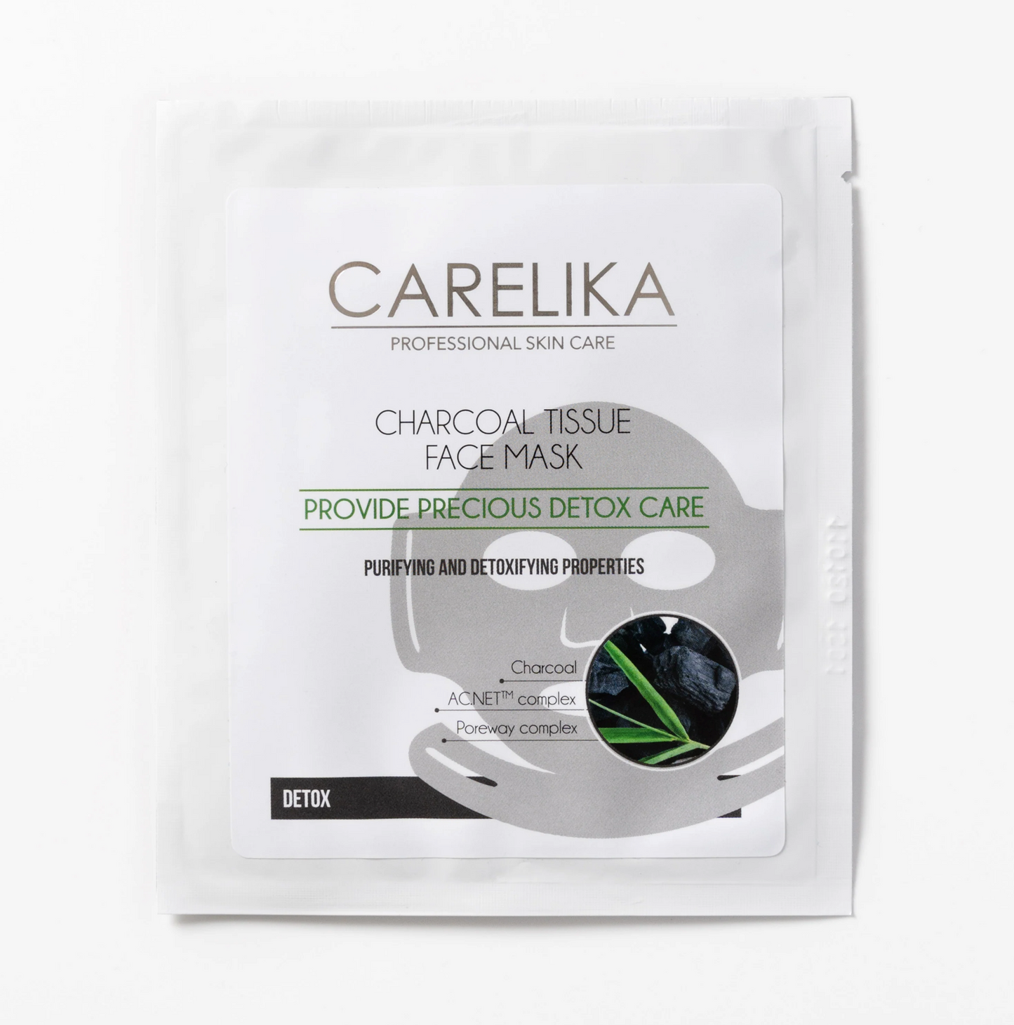 CARELIKA Charcoal Tissue Face Mask (Purifyng and Detoxifying) 23ml