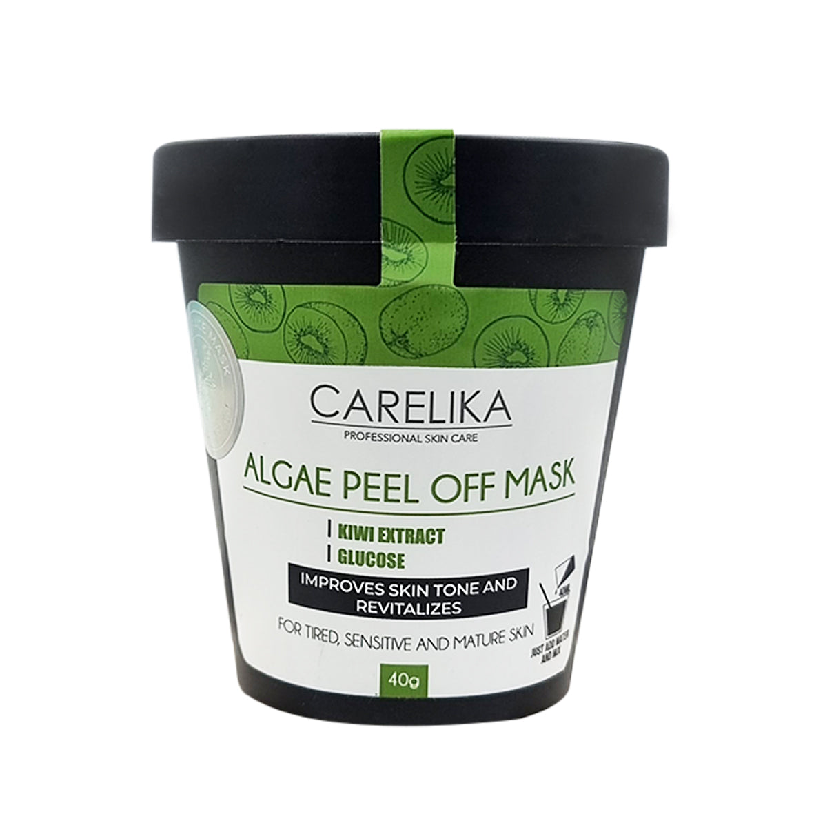CARELIKA Algae Peel Off Mask Kiwi Extract with Glucose 40gr