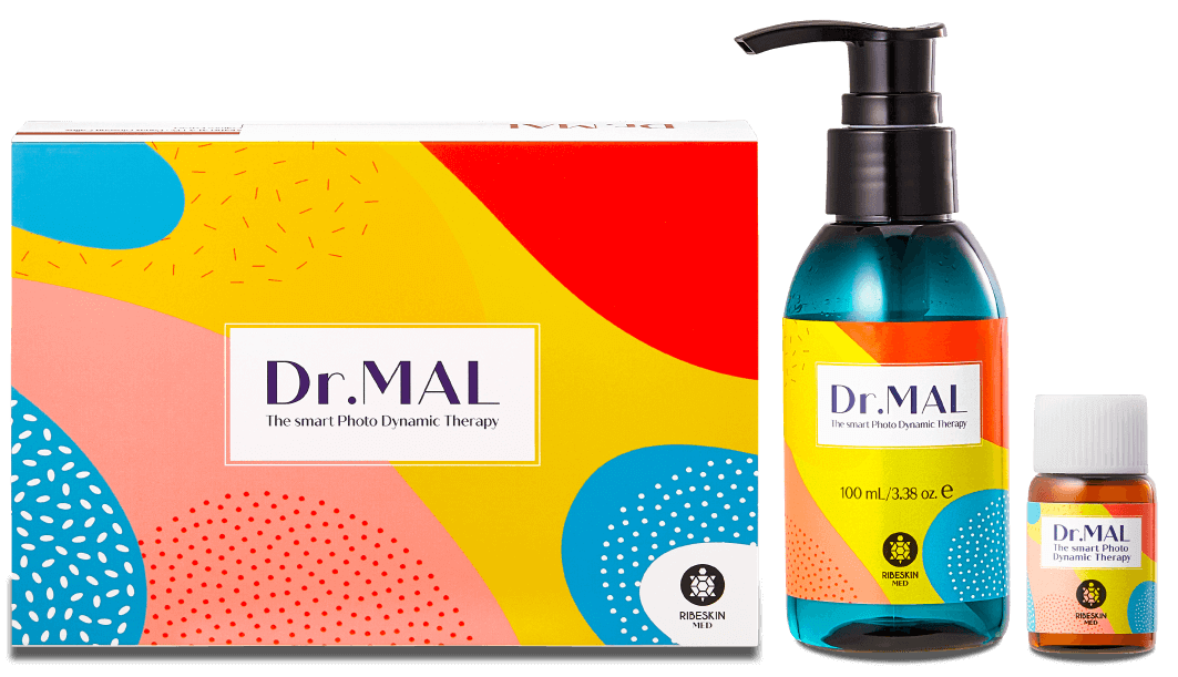 Ribeskin Dr. MAL PDT Combo 9 Vials + 1 Cleanser