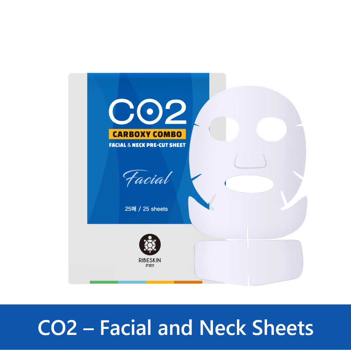 Ribeskin CO2 Carboxy Combo Facial & Neck Pre-Cut Sheet