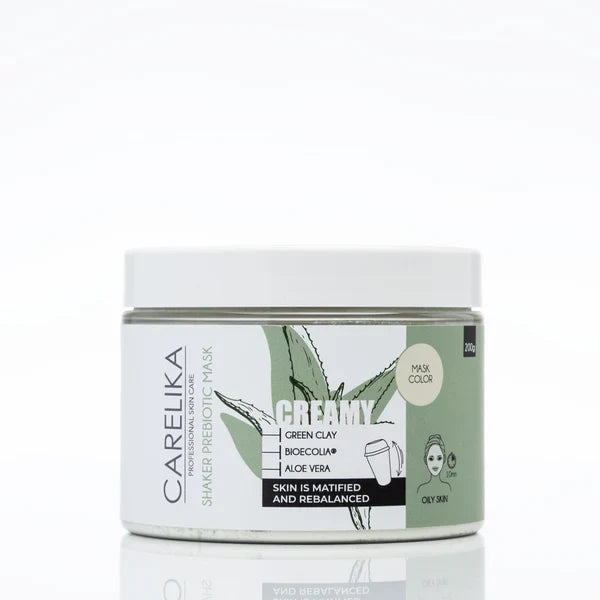 CARELIKA Shaker Prebiotic Creamy Mask Green Clay 200gr