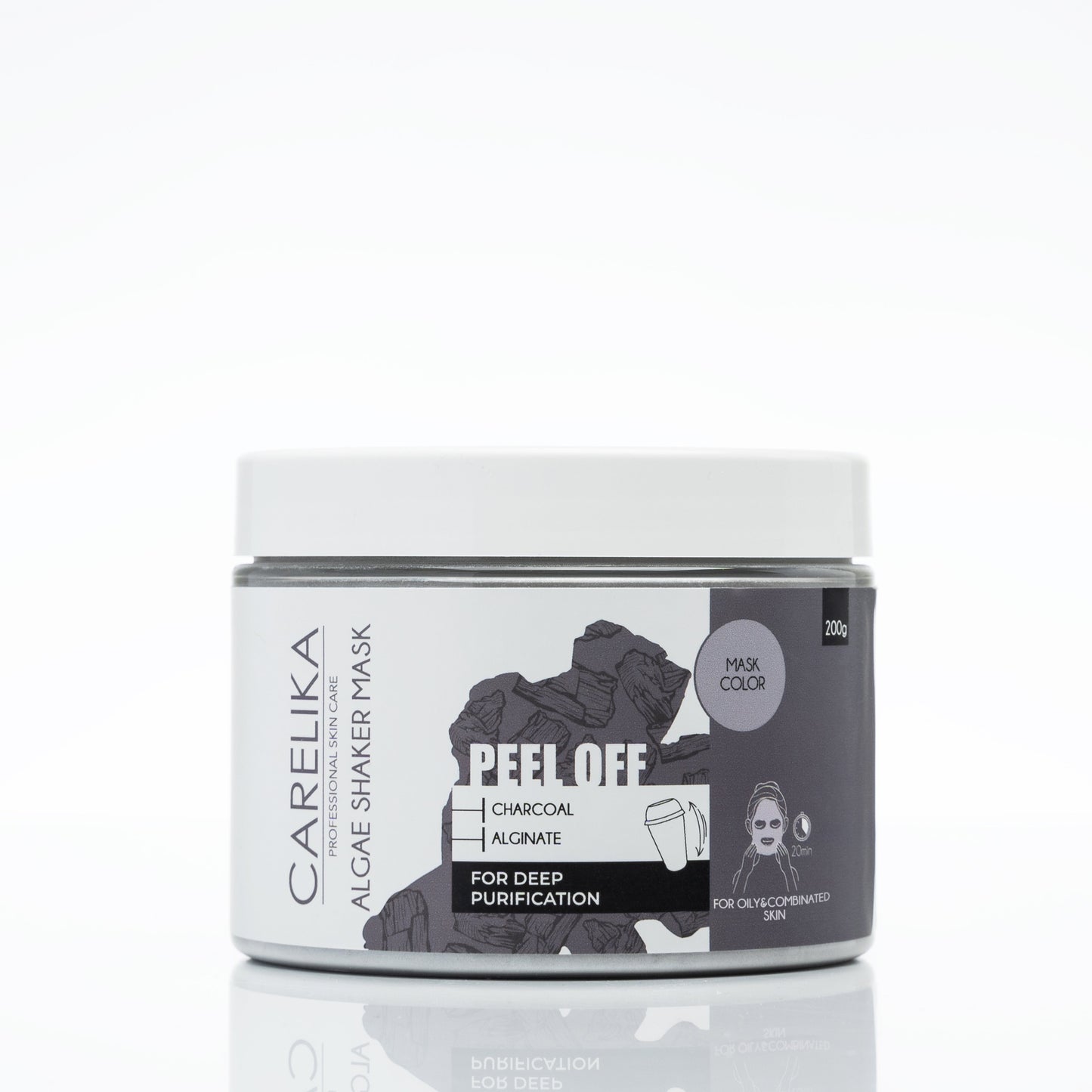 CARELIKA Shaker Peel Off Mask Charcoal