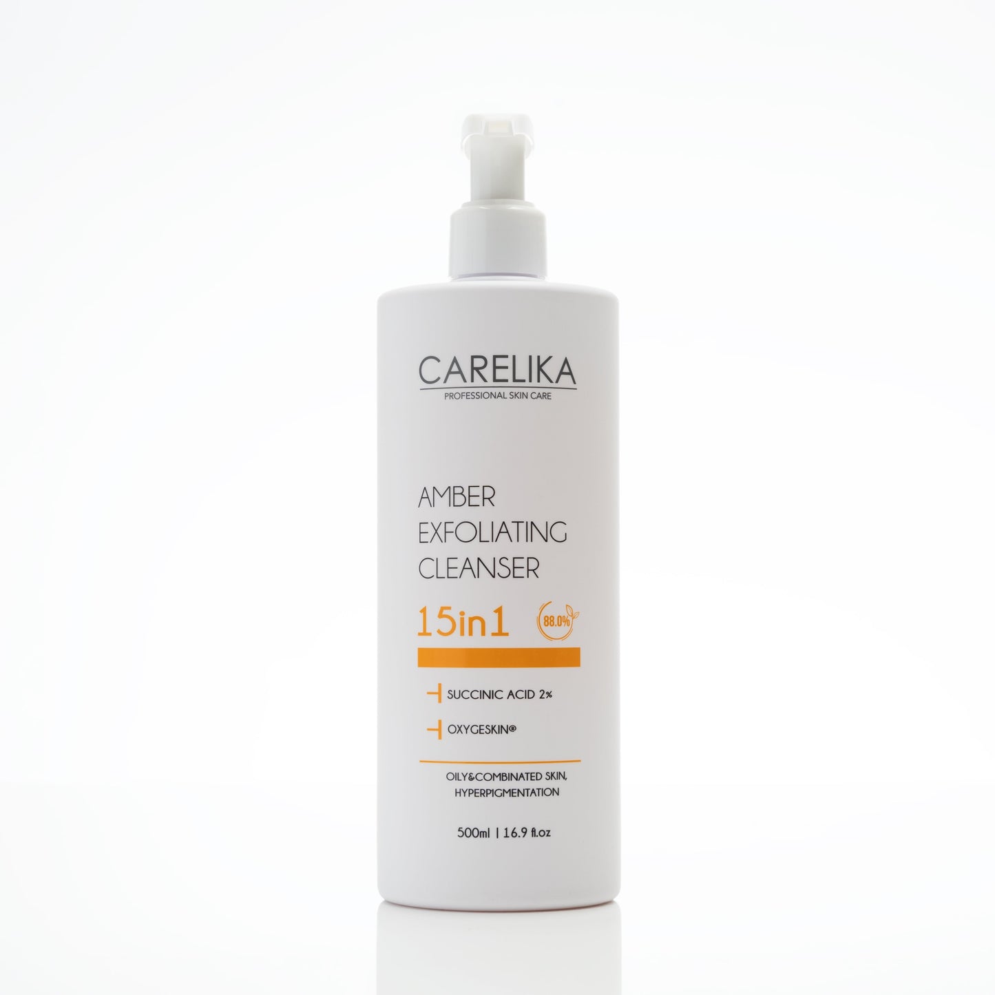 CARELIKA Amber Exfoliating Cleanser 15in1 Succinic Acid Professional