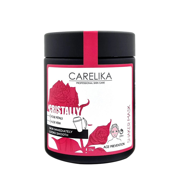 CARELIKA Shaker Prebiotic Cristally Mask Rose Petals Jar 15g