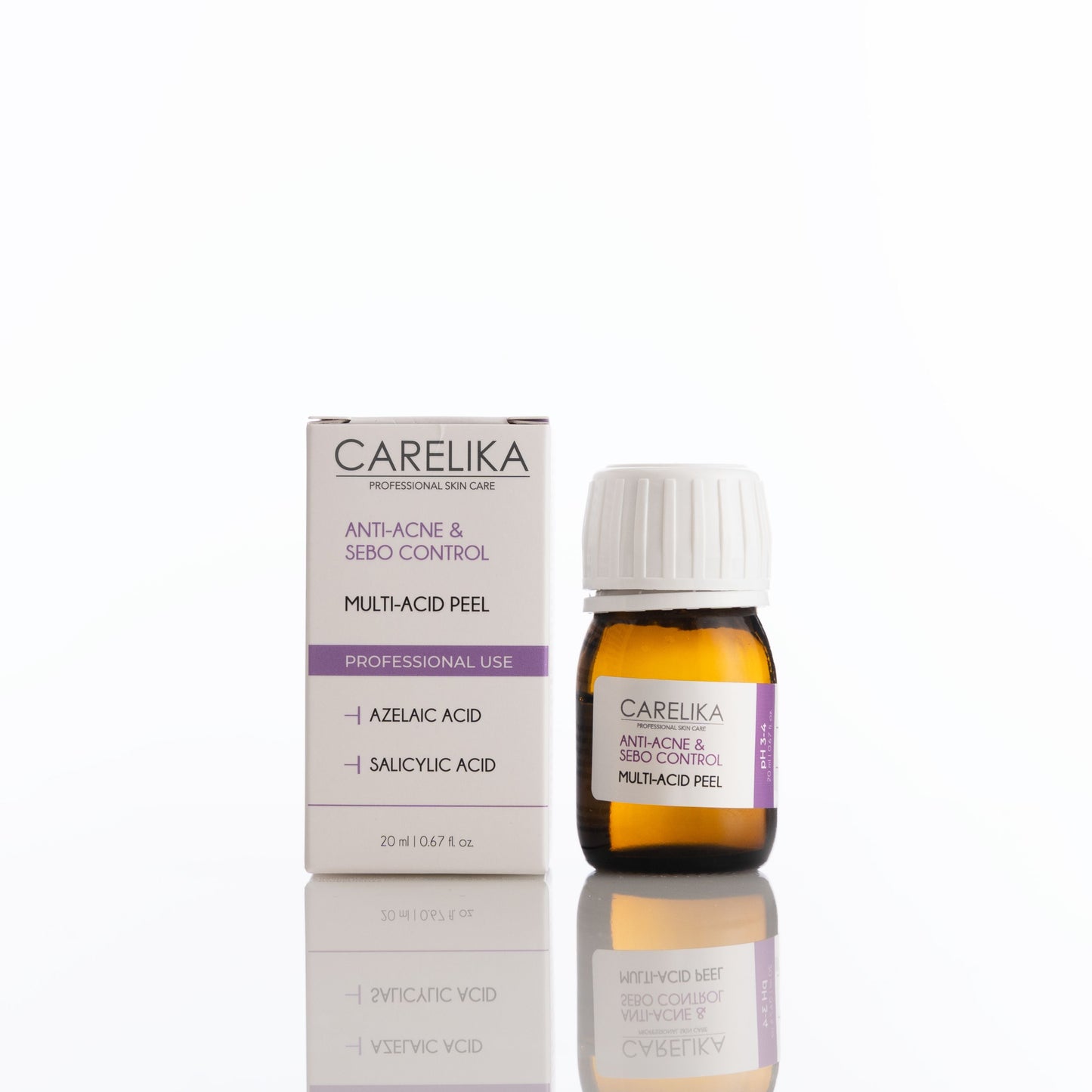 CARELIKA Anti-Acne & Sebo Control Multi-Acid Peel - pH 3.0-4.0  - 20 ml.